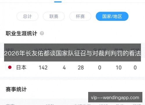 2026年长友佑都谈国家队征召与对裁判判罚的看法 2026年长友佑都谈国家队征召与对裁判判罚的看法